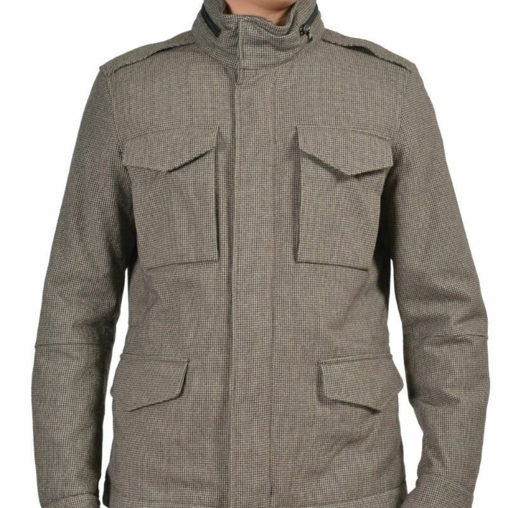 Ballantyne Brown Wool Plaided Insulated Jacket